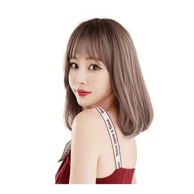 RUVOO Wigs Women Short Bob Wig with Bangs,Synthetic Wigs Hair Replacement Wigs for Daily Party Wig