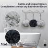 myHomeBody 60g Loofah Sponge, Body Scrubber, Bath Sponge, Loofah for Women, Men, Exfoliating Sponge Shower Pouf with Activated Charcoal - 2 Fog Gray + 1 Midnight Blue, 3 Pack view 4