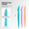 24 Pack of Eyebrow Razor for Women Face Razors Eyebrow Trimmer Dermaplaning Tool Facial Razor with Safety Cover Multipurpose Exfoliating Dermaplaning Hair Trimmer Shaper Shaver with Precision for Men view 2