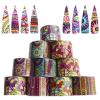 Geometry Flowers Nail Foils Transfer Nail Art Stickers Decals Nail Art Supplies 10 Rolls Boho Nail Stickers Bohemia Transfer Foils Paper Decoration For Nail Art Mix Retro Flower DIY Nail Foil Slider view 1