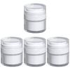 Cabilock 4pcs Refillable Cream Box Multi-function Cosmetic Sample Bottle Light-weight Travel Storage for Facial Creams and Lotions Vacuum Design for Easy Filling and Refilling view 1