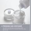 Cabilock 4pcs Refillable Cream Box Multi-function Cosmetic Sample Bottle Light-weight Travel Storage for Facial Creams and Lotions Vacuum Design for Easy Filling and Refilling view 3