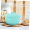 FOMIYES wax melter silicone bowl silicone wax pot lid silicone wax Hair Removal Waxing Bowl skin care face mask wax warmer silicone bowl replacement cosmetic travel view 4