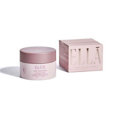 ELLA TU Silky Touch Hair Mask - Hydrating & Nourishing Formula - Hyaluronic Acid, Castor & Moringa Oil, Vitamin E, Hydrolyzed Collagen for All Hair Types - Repair, Strengthen, Soften (8.5 oz)