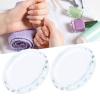 Manicure, 2PCS Nail Art Palettes Color Mixing Toning Glass False Eyelash Glue Hold Makeup Pallet view 1
