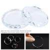 Manicure, 2PCS Nail Art Palettes Color Mixing Toning Glass False Eyelash Glue Hold Makeup Pallet view 2