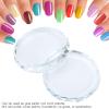 Manicure, 2PCS Nail Art Palettes Color Mixing Toning Glass False Eyelash Glue Hold Makeup Pallet view 3