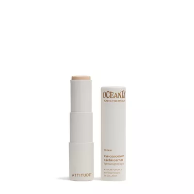 ATTITUDE Oceanly Light Coverage Under Eye Concealer Stick, Titanium Dioxide-Free, EWG Verified, Plastic-Free, Vegan & Cruelty-free Makeup, Cream, 0.2 Ounces