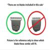 6 Piece Trimmer Replacement Set (for Extra Wide 41mm T Blade Only) Haircut Guide Guard Comb for Philips Norelco Multigroom (View Description and photos for Compatible Models and Blade Sizes) view 2