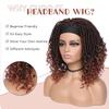 Hanne Fashion Faux Locs Headband Wig Short Dreadlock Wigs Goddess Hand Braided Twist Synthetic Wigs for Black Women Curly Dreadlock Locs Wig 1B/350# view 2