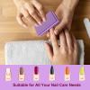 Nail Buffers (60 Pack), Buffer Block Nail File for Acrylic Nails and Natural Nails, 100/180 Grit Small Nail Buffer Block Bulk Buffing Blocks for Nail Buff Professional Manicure File Blocks Set Purple view 2