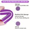 Nail Buffers (60 Pack), Buffer Block Nail File for Acrylic Nails and Natural Nails, 100/180 Grit Small Nail Buffer Block Bulk Buffing Blocks for Nail Buff Professional Manicure File Blocks Set Purple view 4