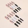 24pcs Dollars Ballerina Flash Diamond Crystal Long Glossy Coffin Flash Fake Nails Press on Nail False Tips Manicure for Women and Girls (Black&White) view 3
