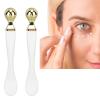 2pcs Metal Face Mask Spoon Anti Wrinkle Eye Fatigue Relief Massage Stick Cream Scoop, Metal Eye Cream Applicator Face Roller Massager Tool, Reducing Puffiness Wrinkle view 3