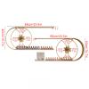 QQXX Metal Nail Polish Bottles Display Organizer,U-Shaped Wall Mounted Holder,Salon Beauty Retail Store Perfume Essential Oil Shelf,Multifunctional Hanging Nail Polish Display Rack(6-Piece Set, Gold) view 2