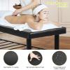 Massage Therapy Table Chiropractic Rolling Massage Table Physical Therapy Table 75Long 29.5Wide Stationary Massage Table Heavy Duty Massage Table with Metal Framed & Memory Foam Layer - Black view 3
