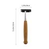 4pcs Disposable Razor with Twin .Bamboo Handle Razor,Face s for Men,Stainless Steel Shaver Shavers,With Clear Safety Cap,Portable Shave for Bathing Hotel Travel view 4
