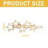 10Pcs Stars Hair Clips Vintage Cluster Hair Pin Non Slip Hair Accessories Birthday Gift for Brides Girl Women (Gold Silver) view 3