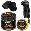 Natural Wave Pomade for Men Strong Hold, Easy Wash 360 Training Hair Cream, Grease Promotes Layered Waves, Moisture, Control and Silky Shine (with Travel Size) view 1