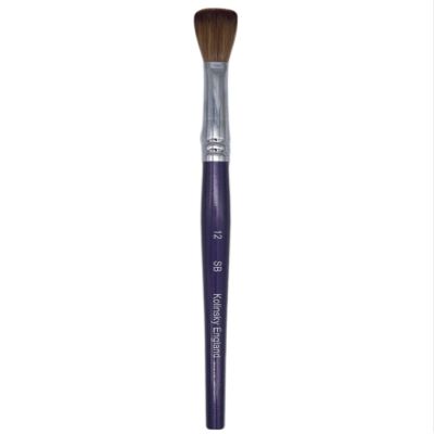 Spontaneous Beauty CRIMPED Acrylic Nail Brush with Pure Kolinsky Sable Hair (Size 12, V1 Purple Handle Discontinued)