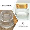 FRCOLOR 6pcs Leak Small Glass Cream Bottles Lids Refillable Containers for Travel Cosmetics Skincare and Craft Supplies view 2