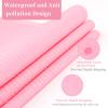 BOMOQING 125PCS Disposable Nail Art Table Mat, Waterproof Nail Tips Art Table Towels Mat, 3 Ply Nail Napkins for Acrylic, Nail Art Mat Paper Sheet, Nail Tips Art Waterproof Pad for Salon (Pink) view 4