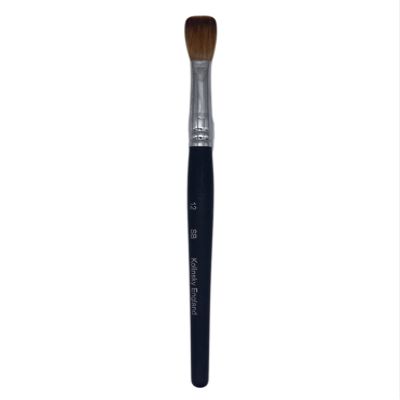 Spontaneous Beauty CRIMPED Acrylic Nail Brush with Pure Kolinsky Sable Hair (Size 12, V1 Black Handle Discontinued)
