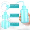 3 PCS Lash Shampoo Brush Sets with 1pcs 250 ML Plastic Satety Lash Tatoo Wash Bottles 2PCS Nose Blackhead Facial Cleaning Brush for Eyelash Extension Supplies (250ML blue bottle+crystal clean brush) view 3
