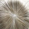 Toupee for Men Hairpiece Human Hair Replacement Systems French Lace Front Mens Toupee Bleached Knots Natural Hairline Swiss lace Hair Systems for Men Grey Black Brown Blone Male Wig Unit(8X10"-120% density#540 Medium Light Brown with 40% Gray ) view 4