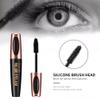 4 Pack 4D Silk Fiber Lash Mascara, Waterproof Smudge-proof Thickening Black Mascara for Natural Lengthening, Long Lasting & No Clumping view 4