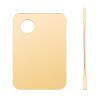 Stainless Steel Cosmetic Makeup Palette, Professional Cosmetic Mixing Makeup Palette Spatula Makeup Artist Tool, Beauty Salon Color Cream Mixing Palette With A Spatula Makeup Nail Art Palette Gold view 1