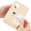 Stainless Steel Cosmetic Makeup Palette, Professional Cosmetic Mixing Makeup Palette Spatula Makeup Artist Tool, Beauty Salon Color Cream Mixing Palette With A Spatula Makeup Nail Art Palette Gold view 3
