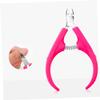 FOMIYES 2pcs Professional Cuticle Nipper Stainless Steel Hangnail Removal Tool for Manicure Pedicure Ergonomic Handle Nail Care Accessory for Home Salon Use view 2