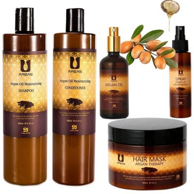 Morocco organ oil 5 pieces organic, Shampoo,Conditioner, Mask, spray and serum