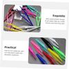 Beavorty 30pcs Plastic Eyebrow Eyelash Tool Eyelash Mascara Tool Hair Clipper Set Blackhead L Plastic Eyebrow Clips Pointed Eye Brow Small Round view 2