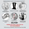 Made in Germany Double Sided Metal Foot File - Stainless Steel Feet Callus Remover - Feet Scrubber Dead Skin - Heel Scraper Cracked Heels Repair Professional Foot Rasp. view 4