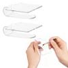 Framendino, 2 Pieces Makeup Palette Acrylic Hand-held Mixing Tray for Foundation, Eyeshadow, Powders, Cosmetics and Nail Art Manicure view 1