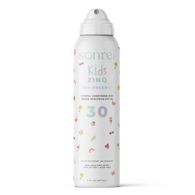 Sonrei Kids ZinQ Organic Mineral Mist Sunscreen | SPF 30, Broad Spectrum, Water-Resistant | Vegan, Eco-friendly (6 Fl Oz (Pack of 1))
