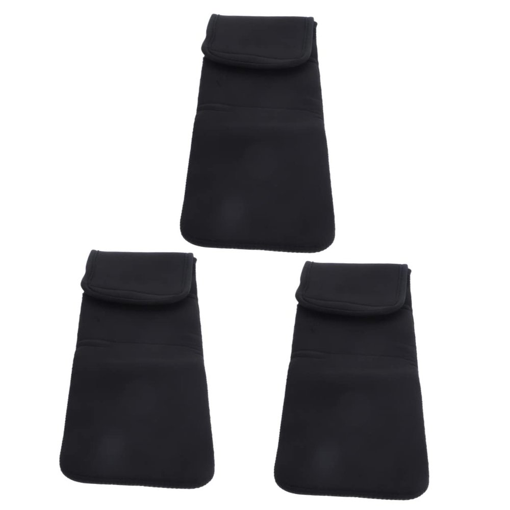 FOMIYES 3pcs Straightener Pouch Hair Curler Travel Case Heat Resistant Neoprene Accessory Bag