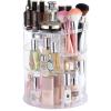 360 degree CQ acrylic bathroom rotating makeup box, 4-layer adjustable makeup storage box and makeup shelf display box view 1