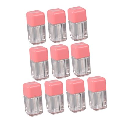 Beavorty 10pcs Mini Lip Glaze Tubes Compact Empty Lip Gloss Bottles for Travel and Outdoor Activities