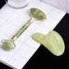 YEDECOR Jade Roller Massager and Gua Sha Set - Beauty Roller & Guasha Tool for Face, Eye, Neck, Body - Natural Healing Crystal for Massage, Beauty Skin Care,GreenJasper view 2