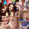 12 Sheets 4th of July Temporary Tattoos for Women, 4th of July Gnomes Party Supplies Favors Decorations Patriotic USA American Flag Fake Tattoos Stickers Independence Day Party Favors Gifts view 4