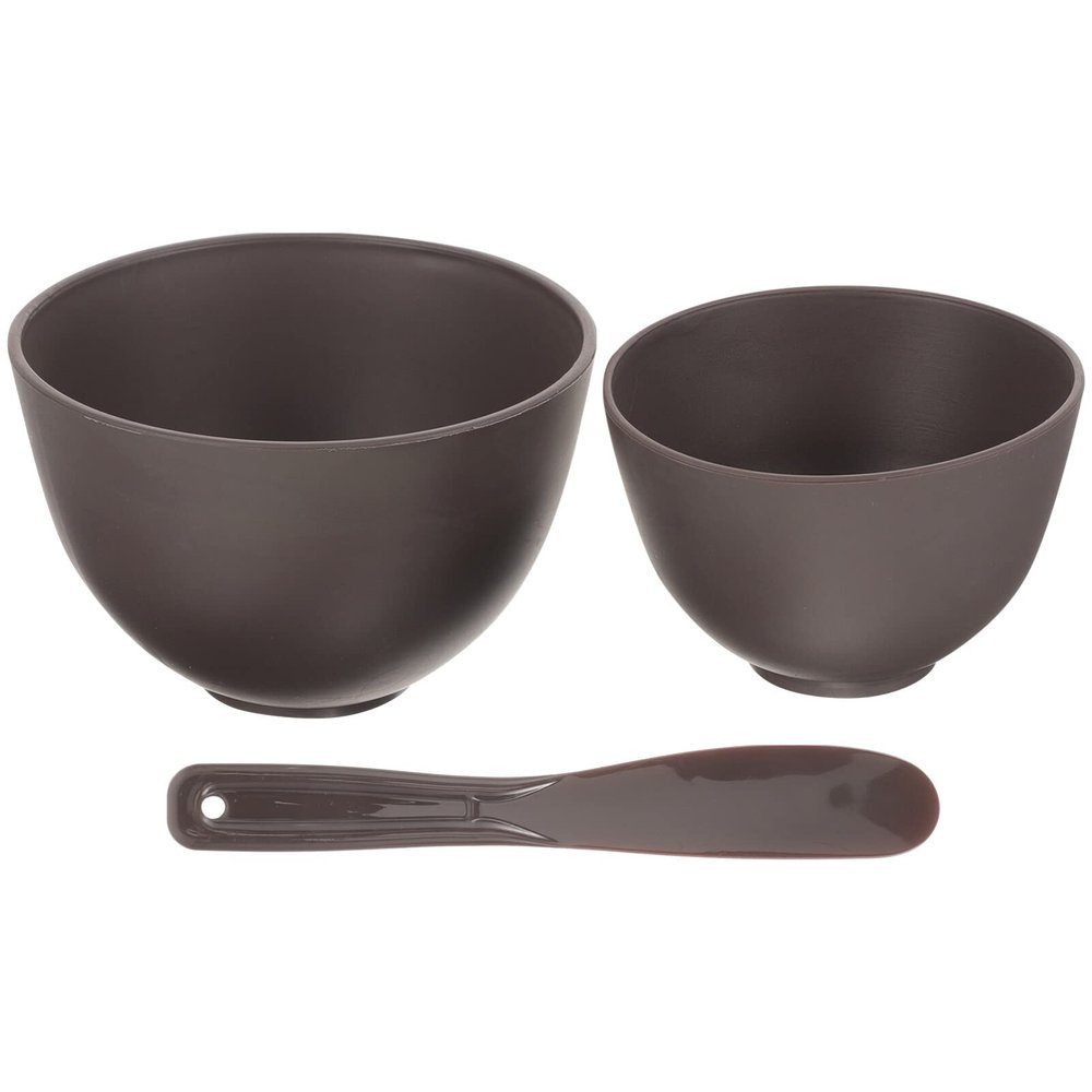 Healvian 1set Silicone Wax Melting Bowl with Stirring Stick Nonstick Mask Mixing Container for Facial Treatments Hairdressing Oil and Home Use Temperature Resistant and Design