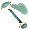 YEDECOR Jade Roller Massager and Gua Sha Set - Beauty Roller & Guasha Tool for Face, Eye, Neck, Body - Natural Healing Crystal for Massage, Beauty Skin Care,Aventurine view 1