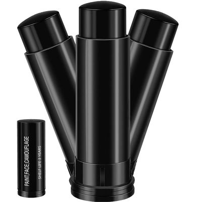 Yrarbil Eye Stick (Black) for Sports, Easy to Color Black Face Makeup Eye Stick Football/Baseball/Softball/Lacrosse Cosplay Makeup Accessories (3 Pcs)