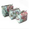 Set of 3 Pieces Gadget Bag, Indian Cotton Handmade Floral Hand Block Print Toiletry Bag Storage, Quilt Wash Bag, Cosmetic Pouch,Travel Bag view 2