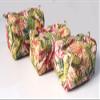 Block Print Make Up Bag, Set of 3 Pieces Gadget Bag, handmade gift for women large cosmetic pouch, gift for mum, cotton toiletry bag view 4