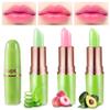 BINGBRUSH Aloe vera Color Changing Lipstick,Moisturizer Long Lasting Lip Care Magic Lip Gloss,Makeup Lipstick Set (3Pcs Aloe vera+ Peach+ Avocado Green, 3 Count (Pack of 1)) view 1