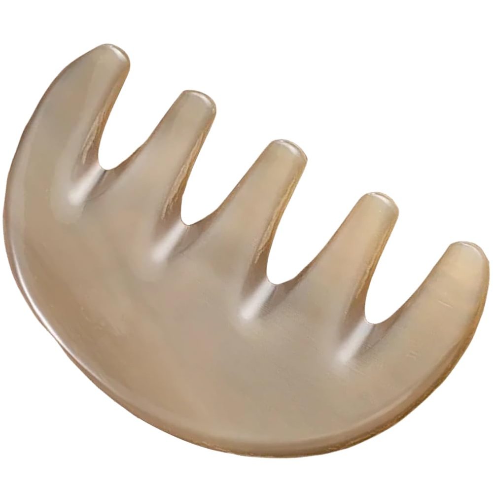 FOMIYES Massage Comb - Premium Ox Horn Scalp Massager Tool for Head Massage Lightweight & Compact Design for Healthy Hair Suitable for Wet or Dry Hair